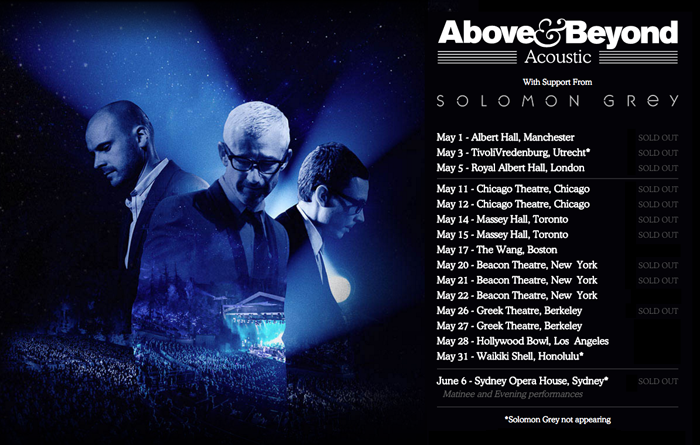 above and beyond acoustic tour poster 2016