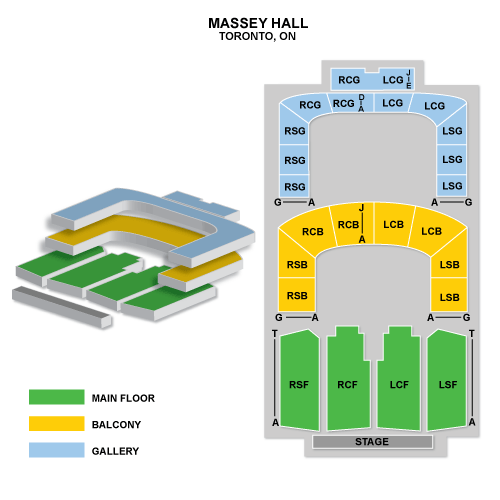 Massey Hall - Seating Plan